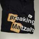 Happy Passover Breaking Matzah Afikoman Family Seder Pesach T-Shirt (Black, 3XL)
