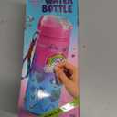 Dan&Darci Decorate Your Own Glow-in-The-Dark Water Bottle Kit for Girls - Easter Gifts for Girl Ages 4-6 5-7 6-8 - 4 5 6 7 8 Year Old Birthday Gift Ideas - Arts and Crafts for Kids Age 6-8