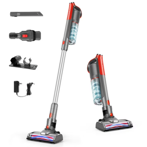 GeeMo Cordless Stick Vacuum Cleaner with 14Kpa Suction, 3 Suction Modes for Hard Floor, Carpet, K14