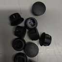 MECCANIXITY 78Pcs Plastic Hole Plugs, 11/16" x 7/16"(DxH) Hole Cover Tubing End Cap for Round Holes(13mm), Table Chair Floor Protector Furniture Cupboard Shelves, Black