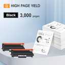 TN760 Toner for Brother Printer TN730: Compatible for Brother TN-730/TN-760 TN 760 TN-760 730 MFC-L2710DW DCP-L2550DW HL-L2395DW MFC-L2750DW TN-730 HL-L2350DW HL-L2370DW HL-L2390DW Black Cartridge