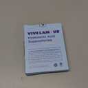 Vive L'Amour 15mg Hyaluronic Acid Vaginal Suppositories (2-Pack, 24 Count), Vaginal Moisturizer, Continuous Hydration, Relieves Vaginal Dryness, Restores Natural Softness & Elasticity, Vaginal Health (White)