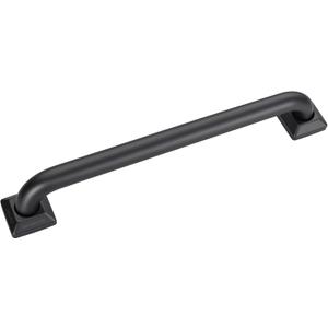 joyrain 500lb Capacity Stainless Steel Grab Bar - Heavy Duty Bathroom Safety Rail for Elderly, Anti-Slip Shower Handle, ADA Compliant (Matte Black, 18inch)