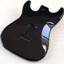 JD.Moon Electric Guitar Body For Fender ST Strat Guitar Accessory DIY Double Locking Tremolo Black Poplar Wood