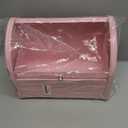 KL X458 Pink Bread Box Roll Top, Metal Bread Box for Kitchen Countertop, Large Capacity, Keeps Bakery Items Fresh Longer, Bread Bin for Kitchen Countertop, Breadbox to Store Cookies, Bagels, Muffins