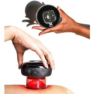 REVO The Original 4-in-1 Smart Cupping Therapy Massager, Red Light Therapy for Targeted Pain Relief, Knots, Aches, Muscle Soreness, Circulation & Tighter Skin, Portable Electric Massager