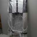 26.2FT Telescoping Ladder with Stabilizer Bar Wheels and Hooks, Multi-Purpose Extension Aluminum Folding Ladder Collapsible Adjustable Telescopic Ladders Extendable Ladder for Homeuse