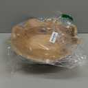 Mela Artisans Scalloped Decorative Wooden Bowl | 12 Inch Mango Wood Fruit & Serving Bowl | Natural Grain Finish | For Kitchen Counter | Snacks | Desserts | Bread | Handcrafted Home Decor (Large (Single))