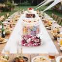 3Pcs Acrylic Cake Display Stand 6'' 8'' 10'' Round 3 Tier Clear Cylinder Cake Box for Wedding Birthday Party Decor(6 / 8 / 10 Inch)