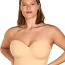 HSIA Longline Strapless Bra for Women, Anti-Slip Support Corset for Large Bust Convertible Bustier Bandeau for Big Breasts