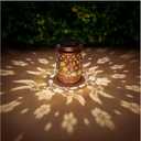 Solar Lanterns Outdoor Waterproof Hummingbird Garden Decor Birthday Gifts for Women Mom Grandma Hanging Solar Lights Metal Solar Decoration Outside for Yard,Patio,Backyard,Porch