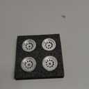 MORLORDY 4PCS RC Aluminum Alloy 1.0" Beadlock Wheel Rims for 1/24 RC Crawler Car SCX24 Wheels Upgrades Deadbolt AXI90081 AXI00001 AXI00002 Accessories Metal Wheel Hub Set (Silver)