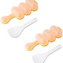 2pcs-Rice Ball Shaker,Rice Ball Molds, DIY Ball Shaped Kitchen Tools Shakers Food Decor for Kids DIY Lunch Maker Mould with a Mini Rice scoop