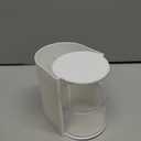 Hair Accessories Organizer with Hair Brush Holder, Rotatable Makeup Brush and Jewelry Storage Box for Hair Clips, Earrings, Necklaces, Bracelets, Rings, and Daily Accessories (White, 2-Layer)