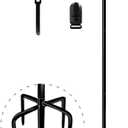 Balie Space 49 Inch Garden Yard Flag Stand Holder with 5 Forked Base for 12 X 18 Sign Decoration, 1 Pack