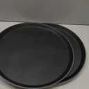 TOPZEA 3 Pack Large Restaurant Serving Tray, 16 Inch Plastic Round Server Tray, Non-Skid Bar Drink Trays Cafeteria Buffet Food Service Trays for Coffee Table, Hotel, Party