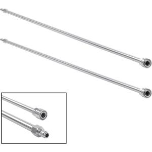 PWACCS 120 Inch Pressure Washer Wand Power Washer Extension Wand Replacement Universal Spray Lance for Pressure Washers 1/4" Quick Connect Fittings Stainless Steel 2 Pack 60 Inch Each