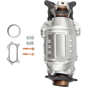 Torchbeam Front Stainless Steel Catalytic Converter Kit Fit for Honda, Acura 2008-2012 Accord 2.4L, 2009-2014 TSX 2.4L OE# 16590, 641499, 40870, 18190R40A00, 674968, 51441, 641281 (EPA Compliant)