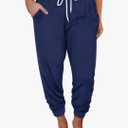 Plus Size Sweatpants for Women Running Pants High Waisted Joggers Lounge Pants with Pockets L