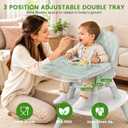 High Chairs for Babies and Toddlers, 8 in 1 Convertible Baby High Chair