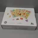 GRINNNIE Wooden Puzzles for Toddlers 3 4 5 Years Old, Montessori Toddler Toys 5PCS Peg Puzzles with Knob - Number, Alphabet, Shape, and Animal, Great Christmas Birthday Gifts for Boys Girls