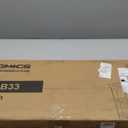 SONGMICS Shoe Rack Bench, 3-Tier Bamboo Shoe Storage Organizer, Entryway Bench, Holds Up to 286 lb, 11.3 x 35.4 x 17.8 Inches, for Entryway Bathroom Bedroom, Ink Black ULBS90B33