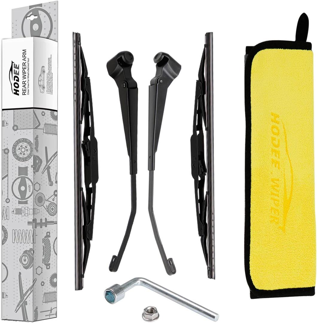 Rear Left and Right Side Wiper Arm Blade Nut Set Replacement for Ford Transit Connect 2009-2013,Back Windshield Wiper Assembly with Window Wiper Cap Cover Accessories,Replace # 2T1Z-17527-B