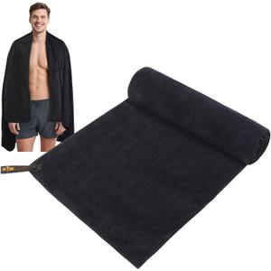 SUNLAND Microfiber Gym Bath Towel Ultra Soft Travel Camping Towel Super Absorbent Swimming Sport Yoga Sweat Towels with Straps for Adults and Children