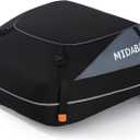 MIDABAO Waterproof Duty Car Roof Top Carrier-Car Cargo Roof Bag Car Roof Top Carrier - Waterproof & Coated Zippers- Includes Anti-Slip Mat- for Cars with or Without Racks (12 Cubic feet)
