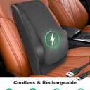 Cordless Shiatsu Neck Massager with Heat & Vibration, Back Neck Shoulder Massager for Pain Relief Deep Tissue, 4D Kneading Back Massage Pillow, Rechargeable Portable Massage, Gifts for Mom,Dad