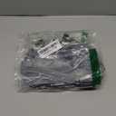 Cymiler Nylon Short Traffic Leash with Padded Handle, 3 Sizes - Small to Large, Reflective Threads - Black