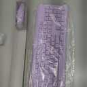 Wireless Keyboard and Mouse Combo, Full Size Silent Ergonomic Keyboard and Mouse, Long Battery Life, Optical Mouse, 2.4G Lag-Free Cordless Mice Keyboard for Computer, Mac, Laptop, PC, Windows(Purple)