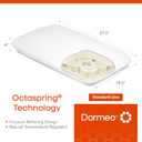 Dormeo True Evolution 4" Ultra-Slim Profile Bed Pillow Breathable Airflow Design for Cool, Fresh Sleep, Ideal for Stomach and Back Sleepers, 1 Count