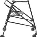 Inspired by Drive Nimbo 2G Lightweight Posterior Walker with Seat, Emperor Black, Extra Large