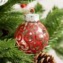 2.36"/60mm Christmas Ornaments Set, 25 PCS Shatterproof Christmas Tree Decor Set, Hanging Plastic Xmas Balls for Home, Holiday, Wedding, Xmas Hanging Decortions (Red Green White)