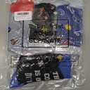 Mepase 4 Pairs Police Socks Men's Funny Novelty Police Officer Crew Socks Gifts for Men Dad Christmas New Year Gift