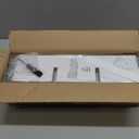 Helsin 9 Grid Vintage Coffee Mug Display Rack, 16inch Wall Mounted Wooden Curio Shadow Box Shelf, Cup Floating Shelves Display and Organizer (White)