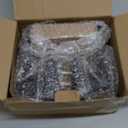 6 Pack Matte Black Door Handles, Keyless Interior Door Knobs, Privacy Door Lever Locksets for Bedroom Bathroom, Heavy Duty Square Door Lock (2.0lb), Reversible for Left&Right Handled Doors