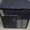 Hot & Iced Coffee Maker with Bold Setting, Single Serve Coffee Maker for K Cup and Grounds, 6-14 Oz Brew Sizes, 50 Oz Removable Water Tank, One Cup Coffee Machine with Reusable Filter, Black