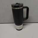 STANLEY Quencher ProTour Flip Straw Tumbler with Leakproof Lid | Built-In Straw & Handle | Cupholder Compatible for Travel | Insulated Stainless Steel Cup | BPA-Free (30 Ounces, Black)