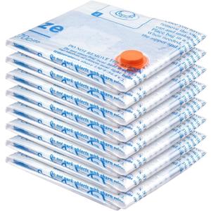 MEIQIHOME Vacuum Storage Bags, Space Saver Sealer Bags,Vacuum seal bags for clothing, Pillows, Comforters, Blankets, Bedding,Travel,8 MEDIUM