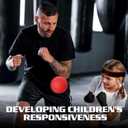 2 x KTEBO Boxing Reflex Ball Headband Set - Includes 4 Different Balls and 2 Adjustable Headbands for Beginner Proficiency Improvement, Great Boxing Equipment