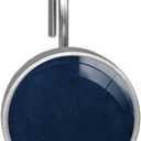 Navy Blue Shower Curtain Hooks Set of 12 Rustproof Metal Decorative Shower Hooks for Curtains Rods Solid Color Shower Curtain Rings for Bathroom Living Room Bedroom (1.45x1.45x1.1 Inches)