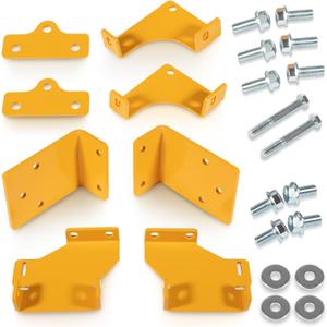 Upgraded 125255 Hydro Transmission Brackets Kit for Hustler Zero-Turn Mowers - New Thicker Brackets with Hardware, Includes 552564, 552565, 552566, 552567, OE Replacement Service Kit