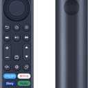 New TV Voice Remote with Mic Compatible for AMZ TV Omni Series, TV QLED Series, TV 4-Series Smart TV and TV Cube (3rd Gen)