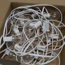 25FT Outdoor White String Lights with 27 Clear Bulbs, G40 Globe Patio String Lights for Indoor/Outdoor, Connectable Hanging Lights for Backyard Porch Balcony Party Decor - White Wire