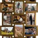 J.M.Deco Collage Picture Frames for Wall Decor, 21-Opening Reunion Family Friends Picture Frame Set, Photo Frames for Living Room Bedroom, Gallery Puzzle Collage Wall Hanging for 4x6, Mother's Day Gift, Gold