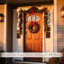 Garland Hanger Front Door, Front Over Double Door Frame Doorway Garland Hanger Holder Adjustable Hangers Hooks Black Wreath Adjustable (32" to 50")