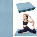 Foldable Yoga Mat, Upgraded Non-Slip Portable Fitness Mat, Waterproof TPE Travel Yoga Mat for Pilates, Gymnastics, Training & Workout, High-Density Durable Sports Mat, 72 x 24 x 0.2 Inch