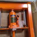 VEVOR Hydraulic 6 Ton H-Frame Garage Floor Adjustable Shop Press with Plates, 6T, Orange